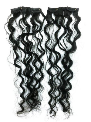 Clip on Human Hair in Brazilian Curly 18" - Hairesthetic