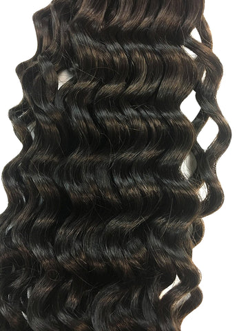 Wefted Remy Deep Wave Human Hair 12" - Hairesthetic