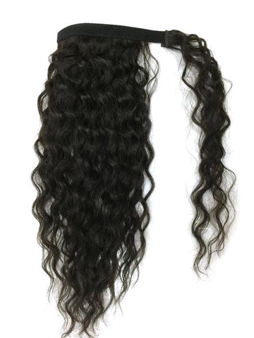 Wrap Around 100% Human Hair Ponytail in Kinky Wave 12" - Hairesthetic