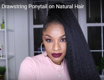 Draw Strings Ponytail - It's 100% human hair !