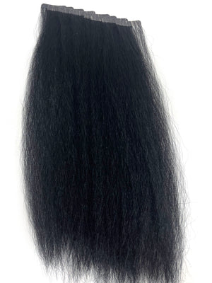 Tape Extensions Kinky Straight Indian Remy 22"