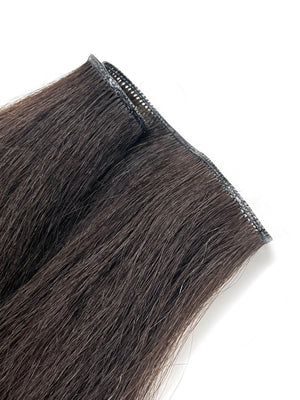 Genius Weft - HD Remy Kinky Straight 16"