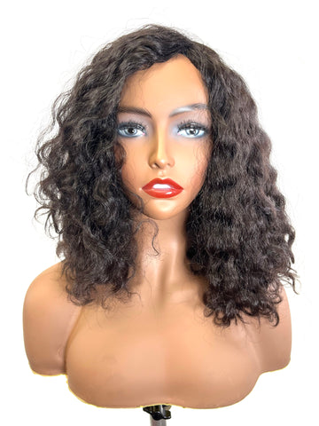 Topper with Brazilian Curl - 100% Human Hair  14"