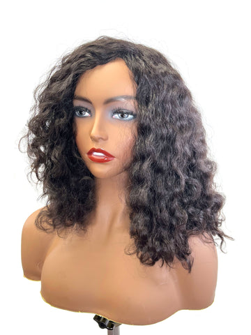 Topper with Brazilian Curl - 100% Human Hair  14"