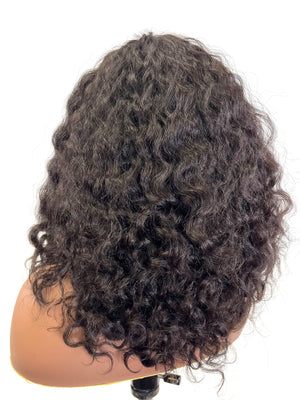 Topper with Brazilian Curl - 100% Human Hair  14"