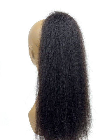 Draw String Ponytail- 100% Human Hair Kinky Straight 18"