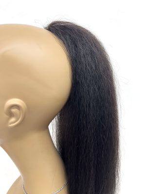 Draw String Ponytail- 100% Human Hair Kinky Straight 18"