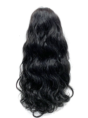 Draw String Ponytail- 100% Human Hair Deep Bodywave 14"