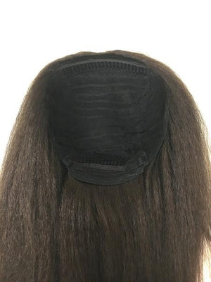 Half Wig 100% Human Hair in Kinky Straight 18" - Hairesthetic