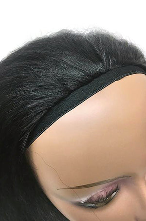 Half Wig 100% Human Hair in Kinky Straight 18" - Hairesthetic