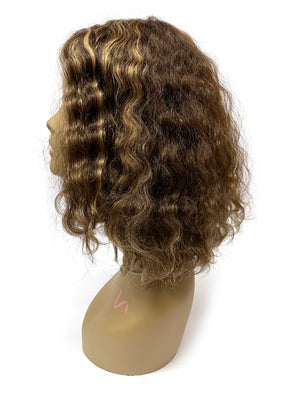 Hair Topper with Brazilian Curl - 100% Human Hair (CUSTOMIZED) #3/27 - Hairesthetic