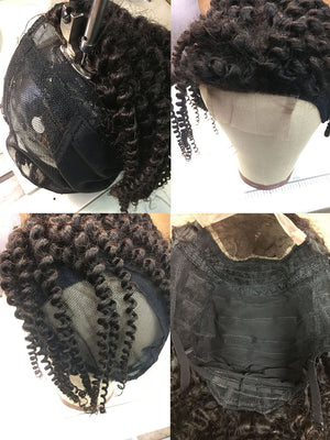 Customized Kinky Curly Wig for Client - Hair Provided by Client - Hairesthetic