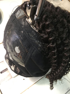 Customized Kinky Curly Wig for Client - Hair Provided by Client - Hairesthetic