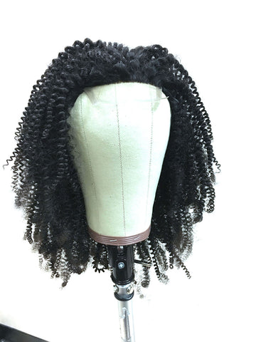 Customized Kinky Curly Wig for Client - Hair Provided by Client - Hairesthetic