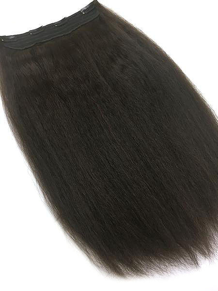 Full Head Single Clip In Extensions in Kinky Straight 14" - Hairesthetic