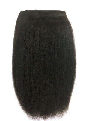 Full Head Single Clip In Extensions in Kinky Straight 14" - Hairesthetic