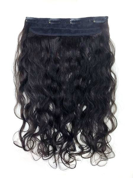 Full Head Single Clip In Extensions in Deep Bodywave 18" - Hairesthetic
