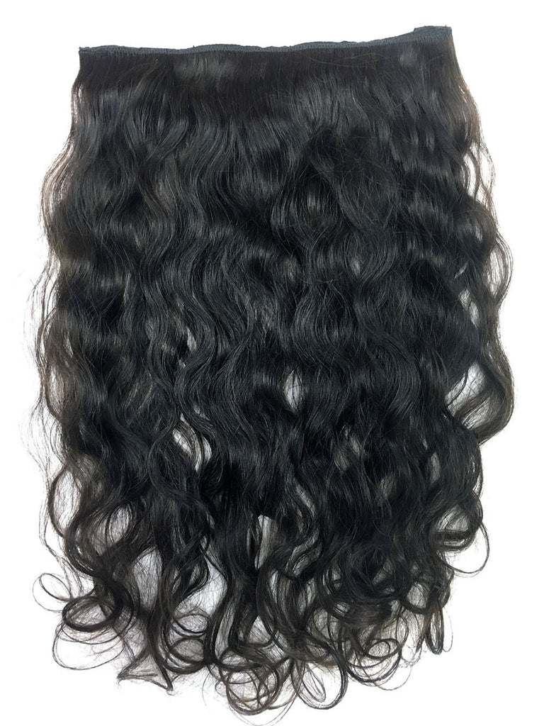 Full Head Single Clip In Extensions in Deep Bodywave 18" - Hairesthetic