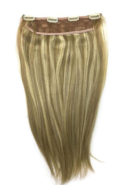 Full Head Single Clip In Extensions in Straight 12  display picture 2
