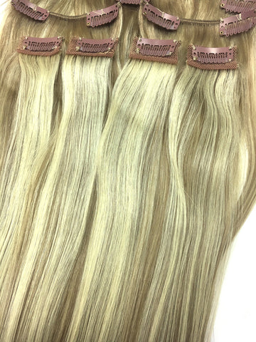 Clip on Human Hair in Straight 18" - Hairesthetic