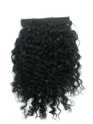 Clip on Human Hair in Brazilian Curly 18" - Hairesthetic