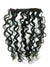 Clip on Human Hair in Brazilian Curly 12" - Hairesthetic