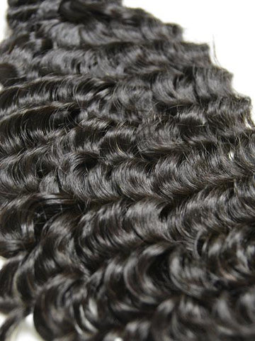 Custom Clip on Human Hair in Indian Remy Deep Wave 18" - Hairesthetic