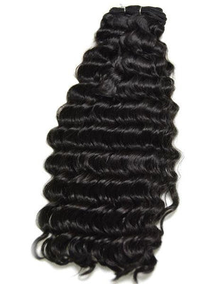 Custom Clip on Human Hair in Indian Remy Deep Wave 18" - Hairesthetic