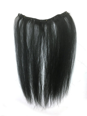 Clip on Human Hair in Kinky Straight 12" - Hairesthetic