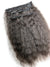 5 piece Kinky Wave 14" Clip on Hair, 25% Gray Hair - Hairesthetic