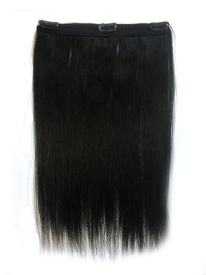 Clip on Human Hair in Yaki Straight 18" - Hairesthetic