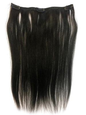 Clip on Human Hair in Yaki Straight 14" - Hairesthetic