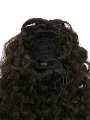 Draw String Ponytail Deep Wave Human Hair 26" - Hairesthetic
