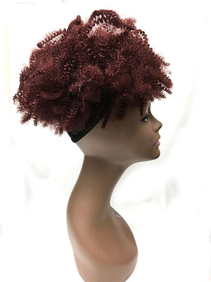 Draw String Ponytail in  Tight Kinky Curly , 100% human hair 12" - Hairesthetic