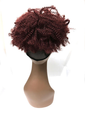 Draw String Ponytail in  Tight Kinky Curly , 100% human hair 12" - Hairesthetic