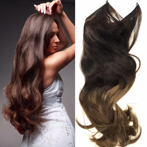 Easy Hair Extensions - Wired Hair Extensions- Ombre Colors 20" - Hairesthetic