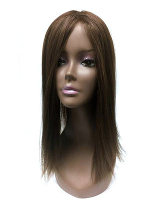 Hair Topper with Yaki Straight - 100% Human Hair 12" - Hairesthetic