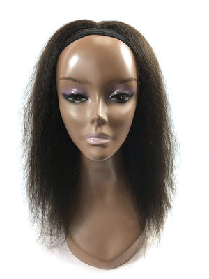 Hair Topper with Kinky Straight-100% Human Hair 18" - Hairesthetic