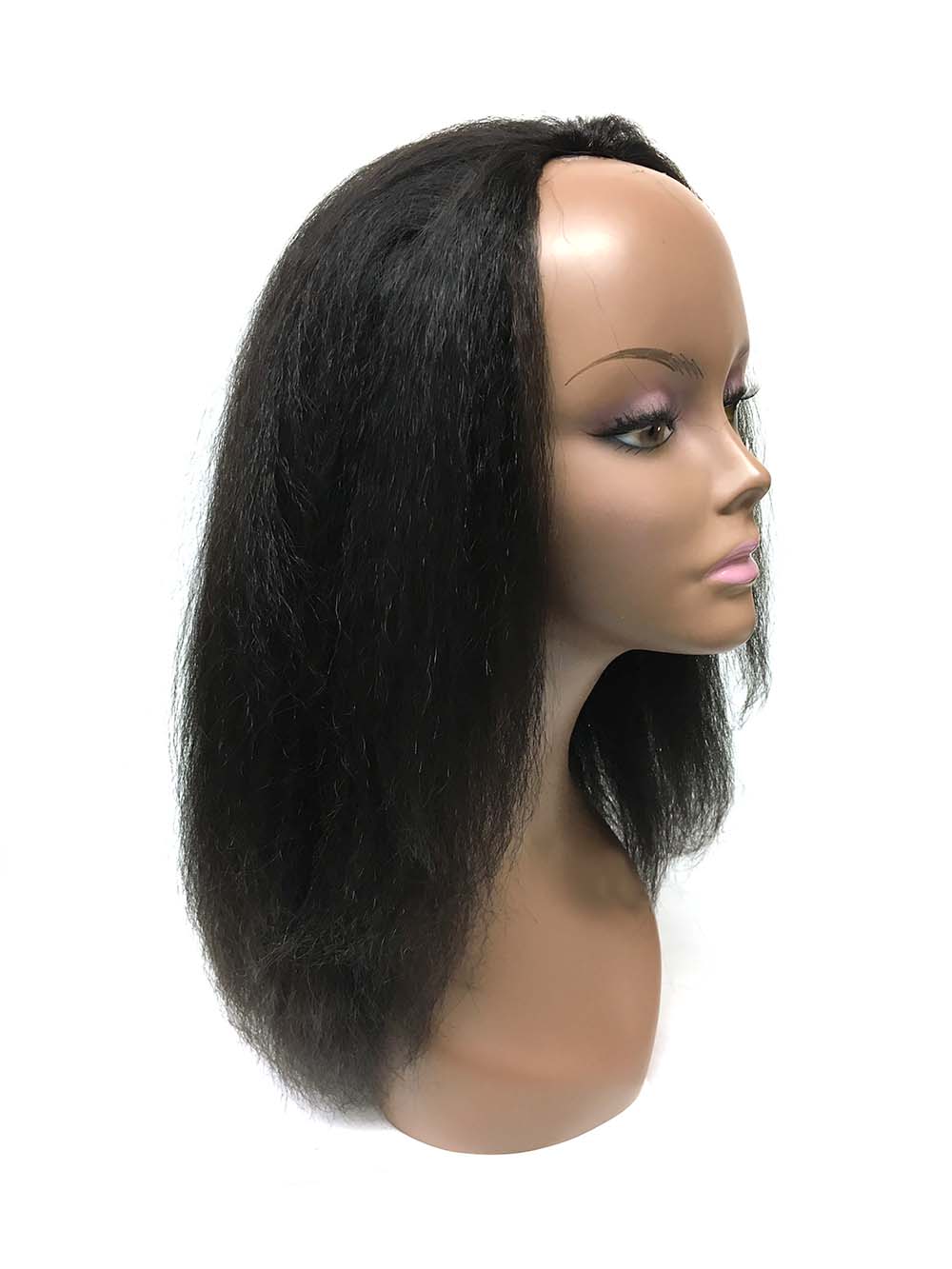 Half Wig 100% Human Hair in Kinky Straight 14" - Hairesthetic