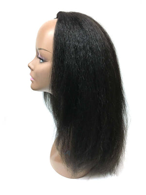 Half Wig 100% Human Hair in Kinky Straight 14" - Hairesthetic