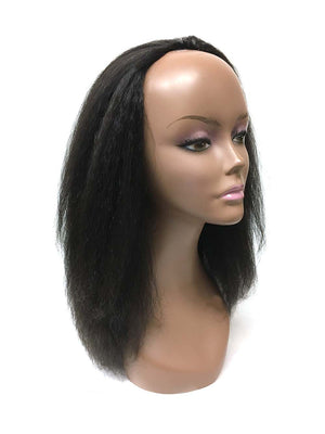 Half Wig 100% Human Hair in Kinky Straight 14" - Hairesthetic