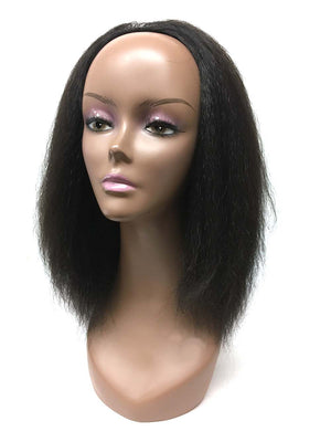 Half Wig 100% Human Hair in Kinky Straight 12" - Hairesthetic