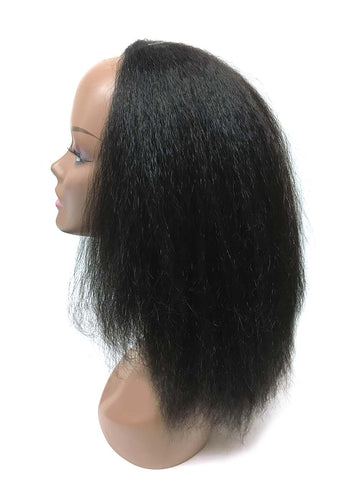 Half Wig 100% Human Hair in Kinky Straight 12" - Hairesthetic