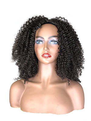 Half Wig 100% Human Hair in Kinky Curly 14"