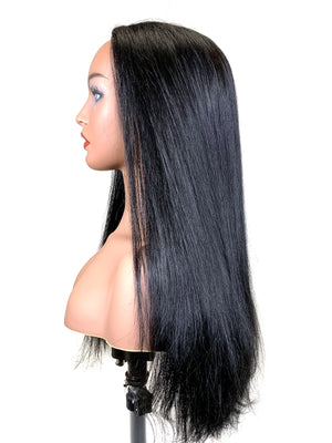 Half Wig 100% Human Hair in Silky Straight 18"