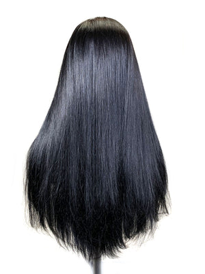 Half Wig 100% Human Hair in Silky Straight 22"