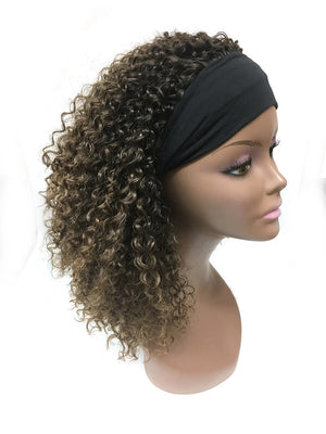 Head Band Half Wig - 100% Human Hair Tight Kinky Wave 18" - Hairesthetic