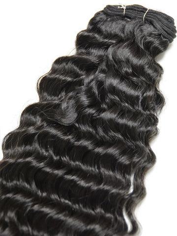 Indian Remy Deep Wave Human Hair Extensions - Wefted Hair 22" - Hairesthetic
