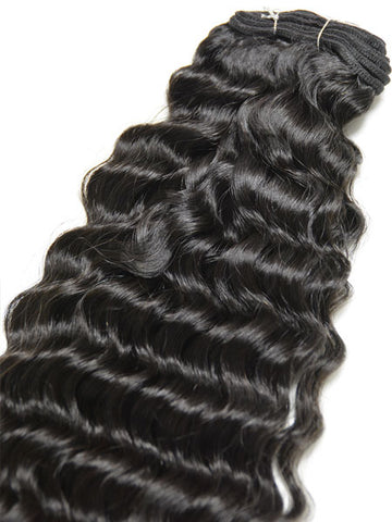 Indian Remy Deep Wave Human Hair Extensions - Wefted Hair 18" - Hairesthetic