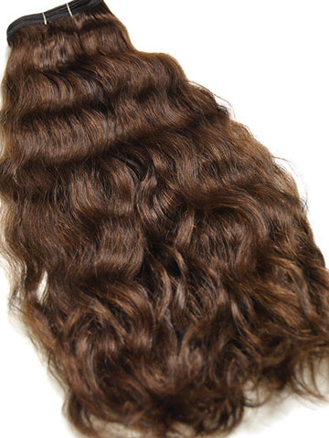 Indian Remy French Wave Human Hair Extensions - Wefted Hair 26" - Hairesthetic